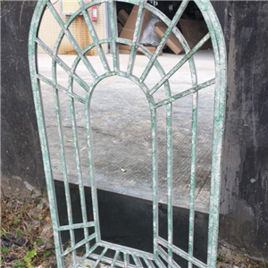 Garden Mirror Rustic Green